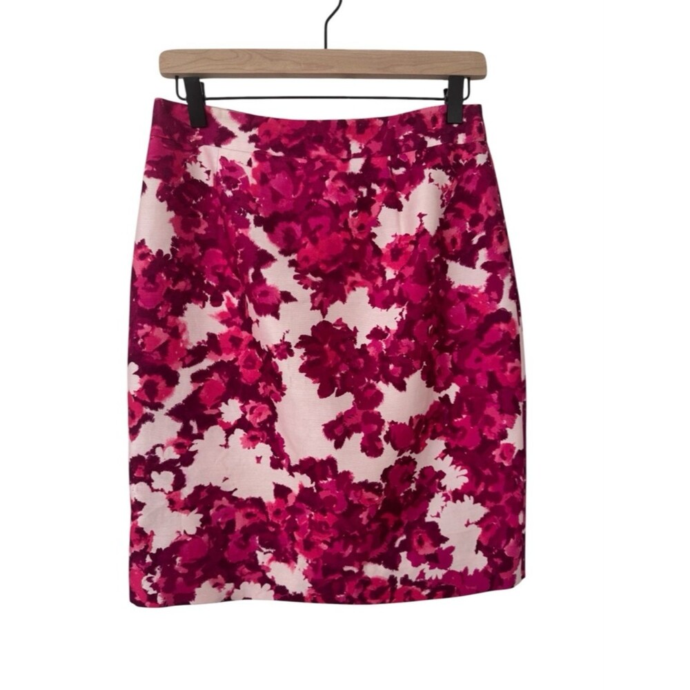 kate spade Pink Magenta Floral Pencil Skirt - Size 4